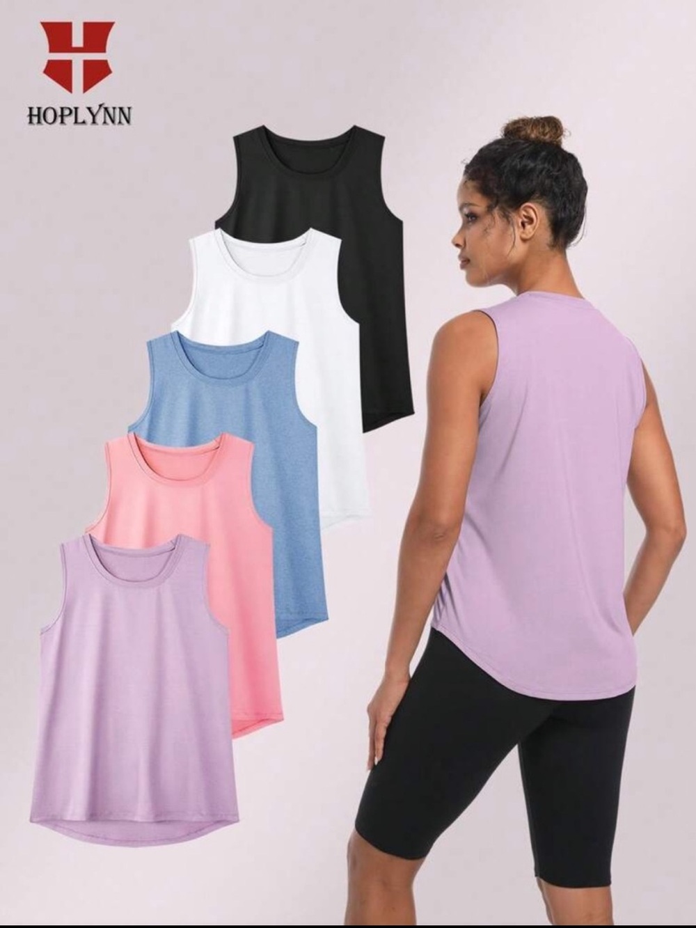 NEW!  5 Pack Women’s Workout Loose Fit Tank Tops Bundle